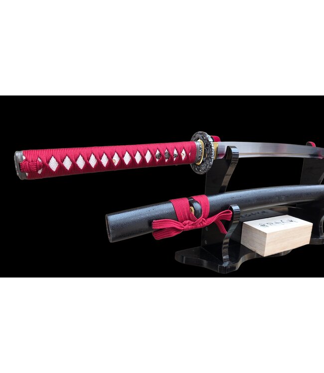 Red silver katana zwaard