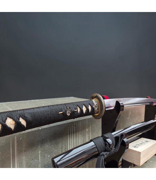 Zwart shirasaya katana zwaard