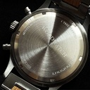 Apex Elite: Sophisticated wooden watches for men. Features Japanese Movement, chronograph, stainless steel, natural wood, red dial. Durable and stylish.