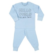 Hello World I'm new here Pyjama Blue