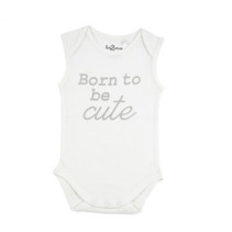 Romper Born To Be Cute White