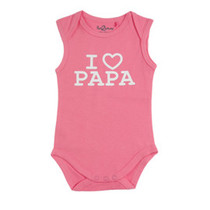 Romper Love Papa Pink