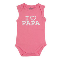 Romper Love Papa Pink