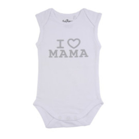 Fun2Wear Fun2Wear Romper Love Mama White