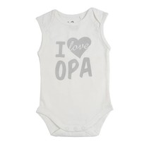 Romper Love Opa White