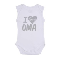 Romper Love Oma White