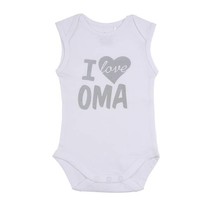 Romper Love Oma White maat 68