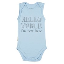 Romper Hello World Blauw