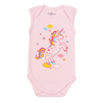 Unicorn romper roze