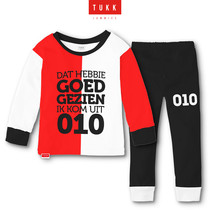 Tukk jammies Rotterdam rood/wit Pyjama