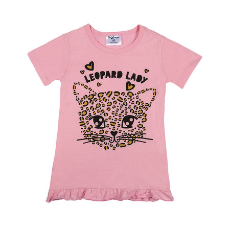 fun2wear Fun2Wear Lady Leopard bigshirt light pink