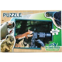 Comedy Wildlife Puzzel, Filmende Eekhoorn 100st.