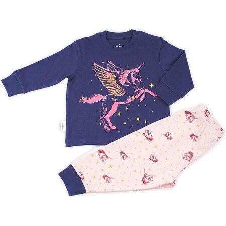 Frogs and Dogs Frogs and Dogs - Pyjama Unicorn - Navy Blauw