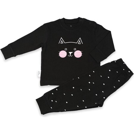 Frogs and Dogs Frogs and Dogs - Pyjama Kitty - Zwart