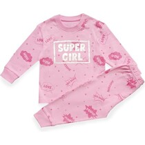 Frogs and Dogs - Super Girl F&D Pyjama | Roze meisjes