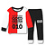 Tukk Tukk jammies Rotterdam rood/wit Pyjama