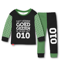 Tukk jammies Rotterdam groen/zwart