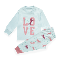Frogs and Dogs - Pyjama love Horse mint groen