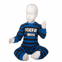 Boefje Pyjama navy gestreept