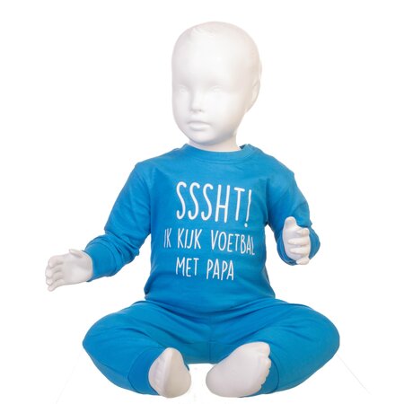 Fun2Wear Sssht ik kijk voetbalmet papa blauw