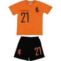 Fun2wear Shortama Elftal Oranje Zwart - maat 104