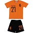 Fun2Wear Fun2wear Shortama Elftal Oranje Zwart - maat 104