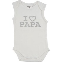 Romper Love Papa wit