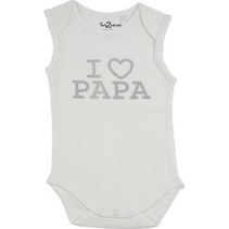 Romper Love Papa wit