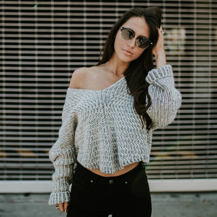 Wide sweater