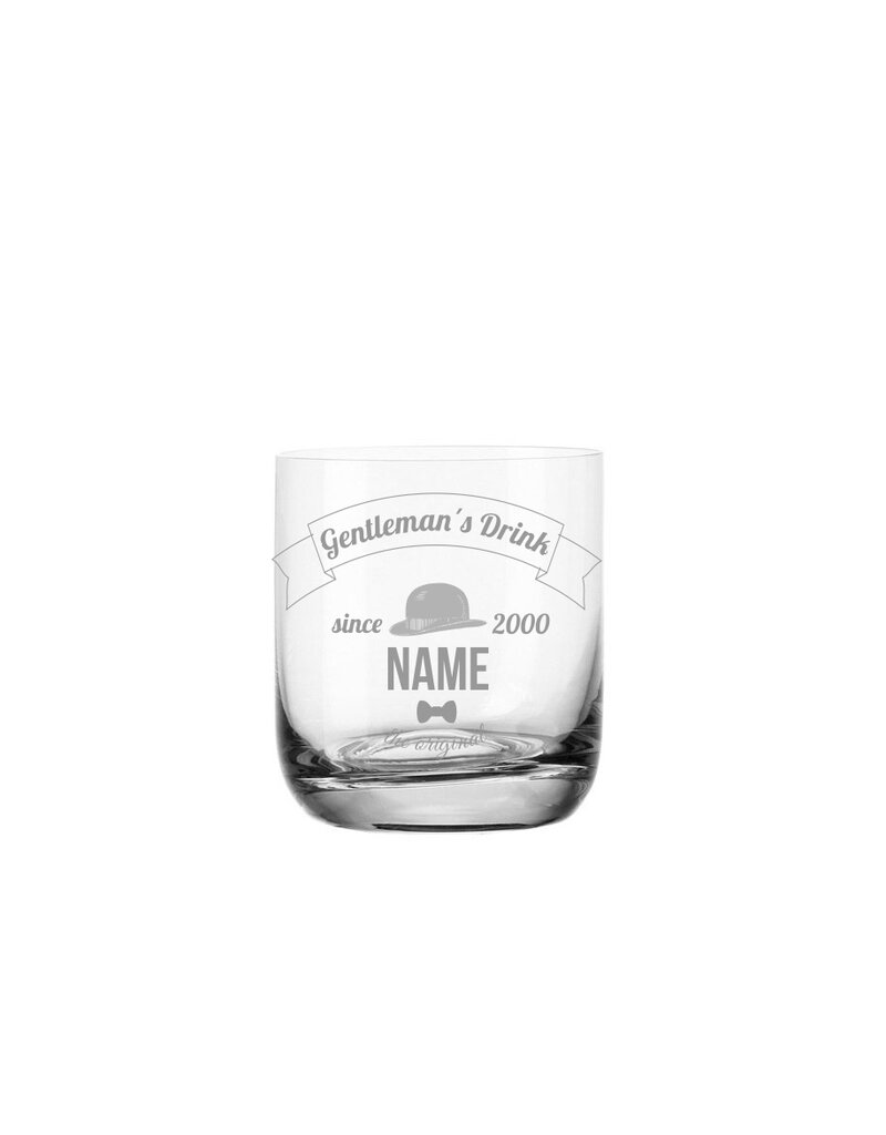 Leonardo Personalisiere Dein stylisches Whiskeyglas mit Gravur mit Wunschname und Geburtsjahr!