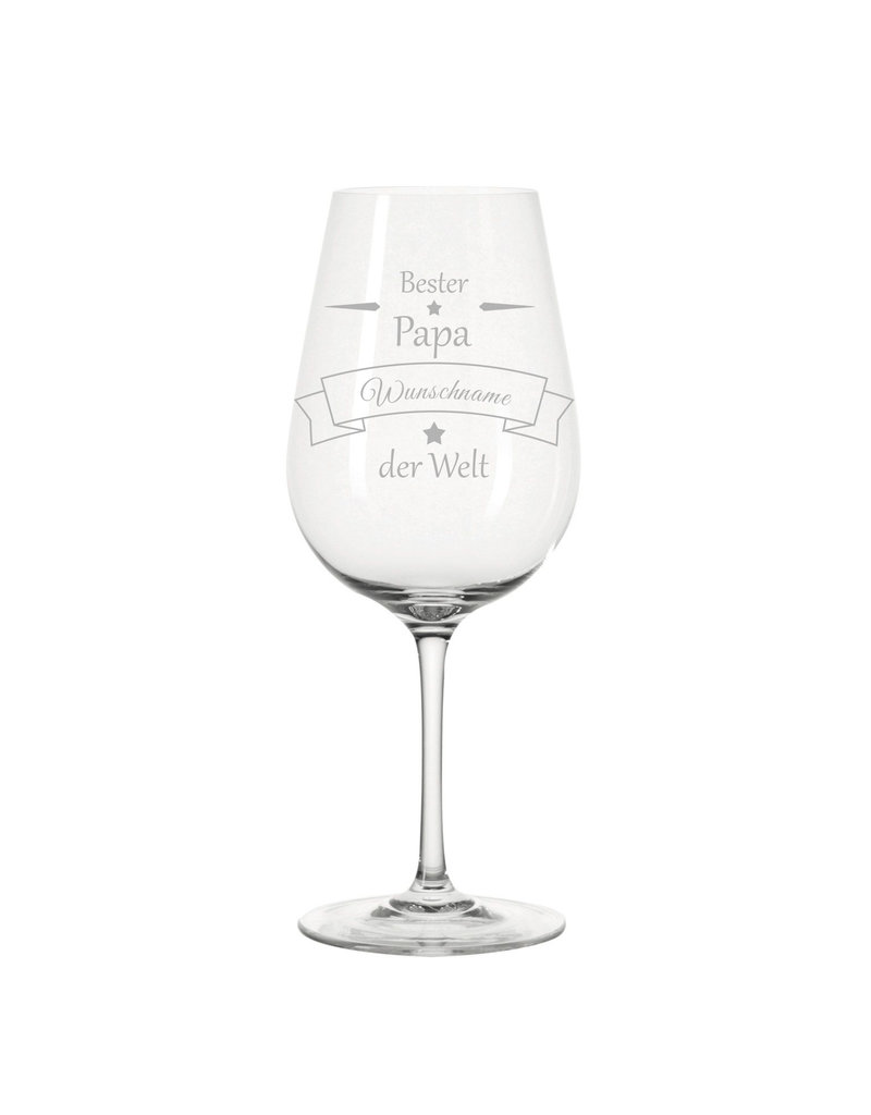 Leonardo Das Weinglas mit Gravur für den besten Papa der Welt eignet sich perfekt zu Vatertag oder Geburtstag!