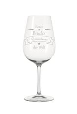 Leonardo Das Weinglas mit Gravur für den besten Bruder eignet sich perfekt als Geschenkidee zum Geburtstag!