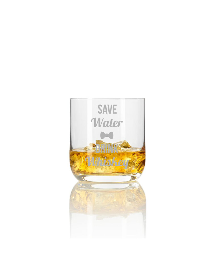 Leonardo Das Whiskeyglas mit lustigem Spruch "save water drink whiskey" eignet sich als Geschenk für viele Anlässe!