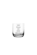 Leonardo Das Whiskeyglas mit lustigem Spruch "save water drink whiskey" eignet sich als Geschenk für viele Anlässe!