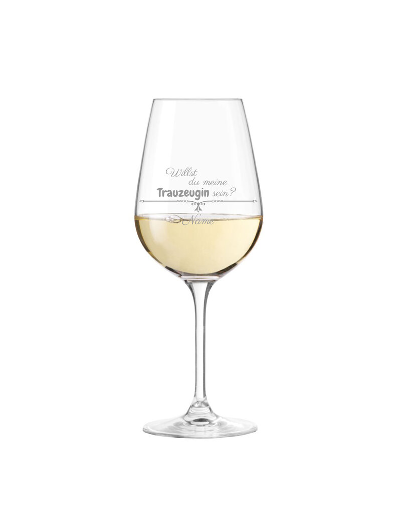 Leonardo Das Weinglas mit schönem Spruch eignet sich hervorragend als Geschenkidee für deine Trauzeugin