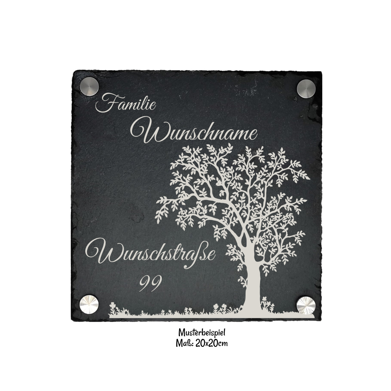 Gestalte dein Türschild aus Schiefer | Wähle Deine Gravur | - KS