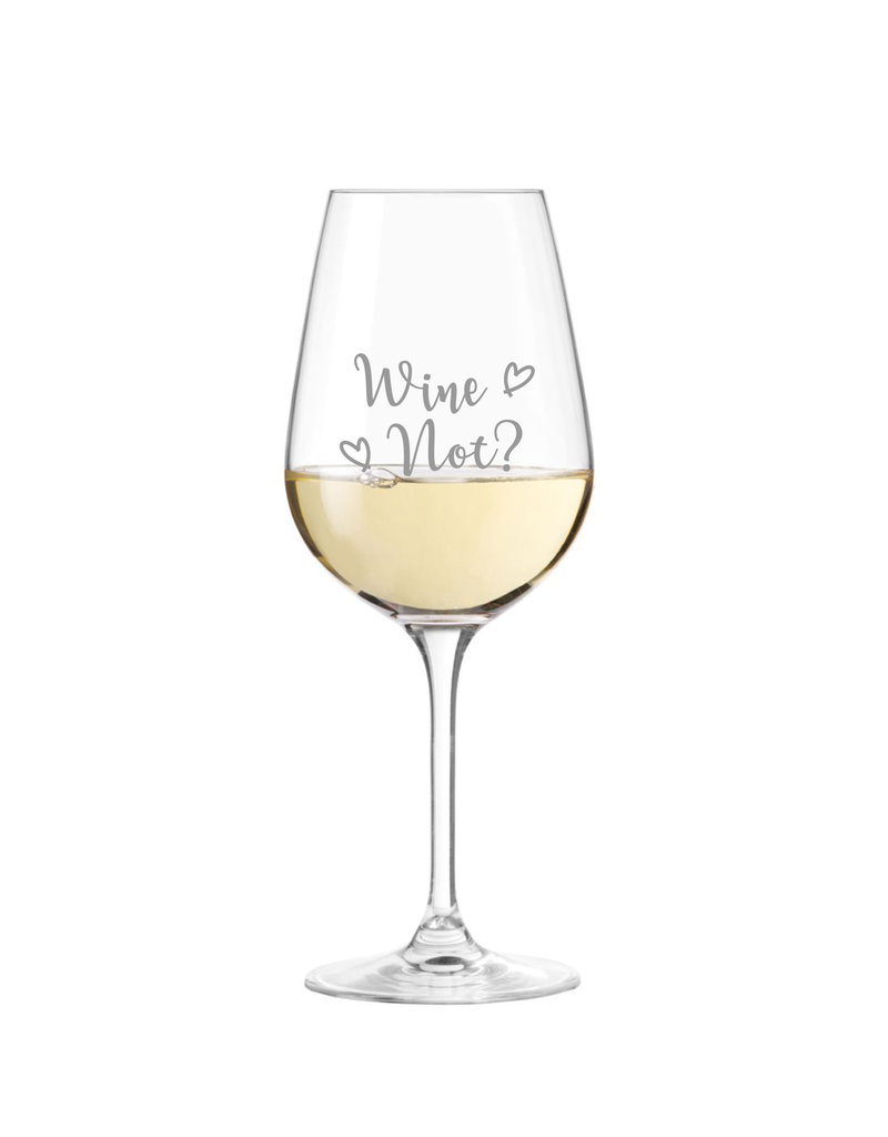 Leonardo Das Weinglas mit lustigem Spruch eignet sich zu vielen Anlässen und kommt besonders gut bei Weinliebhabern an!