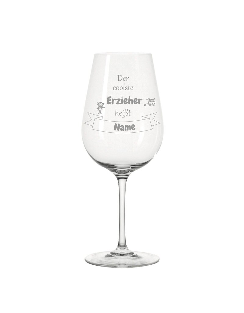 Leonardo Dank persönlicher Gravur wird das Weinglas für den coolsten Erzieher  zum einzigartigen Geschenk!