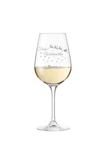 Leonardo Komme so richtig in Festtagsstimmung mit deinem persönlichen Weinglas mit Gravur!