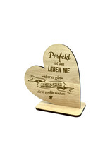 KS Laserdesign Das Deko Herz mit schönem Spruch graviert eignet sich als Geschenk zu vielen Anlässen!