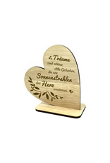 KS Laserdesign Das Dekoherz graviert mit schönem Spruch eignet sich als Geschenkidee zu vielen Anlässen!