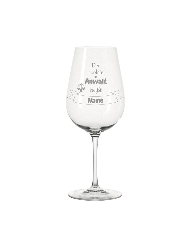 Leonardo Dank persönlicher Gravur wird das Weinglas für der coolste Anwalt zum einzigartigen Geschenk!
