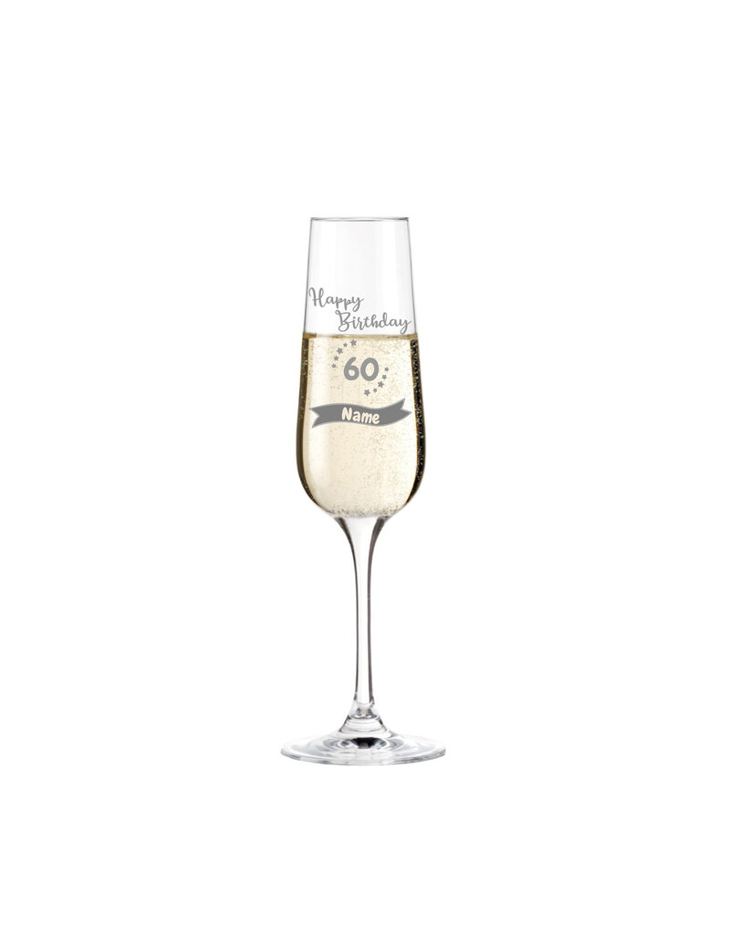 Leonardo Personalisiere das Sektglas zum 60. Geburtstag mit Wunschname!
