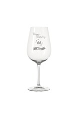 Leonardo Bereite Freude mit dem personalisierten Weinglas zum 66. Geburtstag!