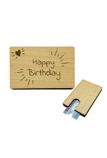 KS Laserdesign Kleine Geldgeschenke Verpackung aus Holz zum Geburtstag