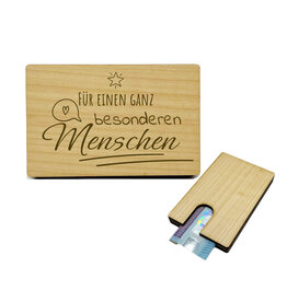 KS Laserdesign Kleines Geldgeschenk - besonderer Mensch - Geschenkverpackung