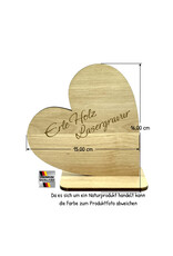 KS Laserdesign Das Deko Herz aus Holz mit Gravur für die beste Schwester !