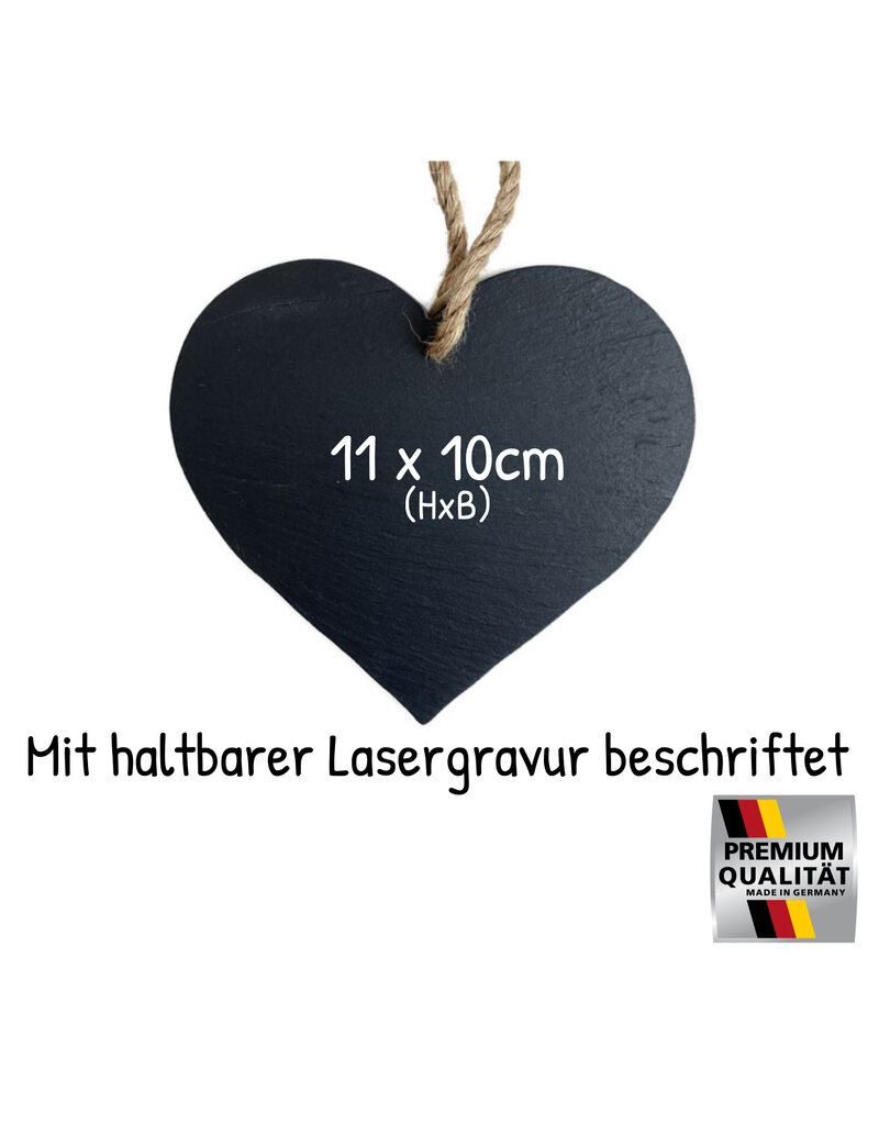 KS Laserdesign Das Schieferherz mit lustiger Gravur zum Valentinstag für Sie & Ihn