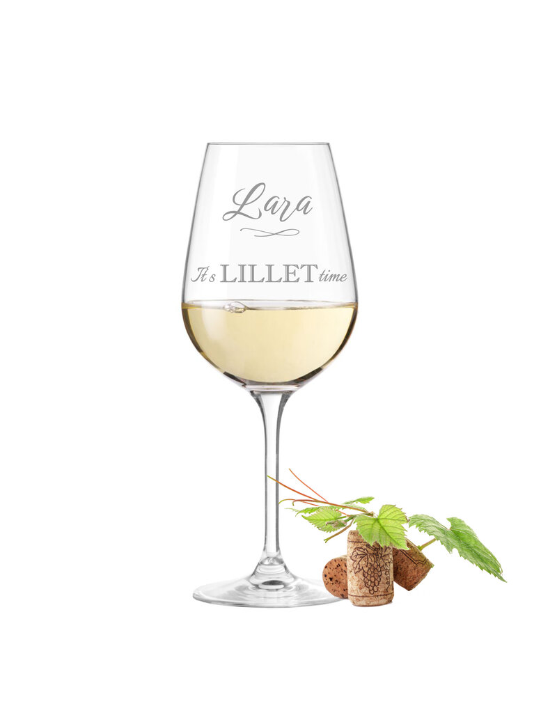 Leonardo Weinglas mit Gravur - It´s Lillet Time - personalisiert mit Name