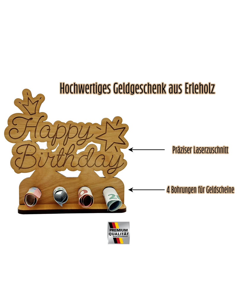 KS Laserdesign Originelle Geldgeschenke Verpackung zum Geburtstag